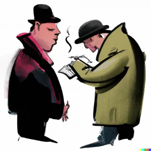 buyer writing a check to a seller for real estate