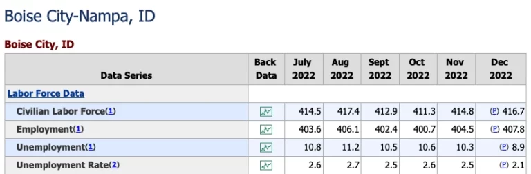 boise employment rate