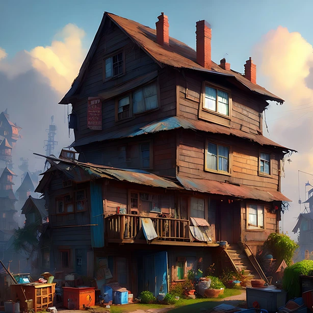 hoarder home exterior